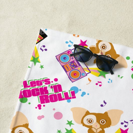 Serviette De Plage Gizmo | Motif Rock 'n Roll (En situation)