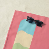 Serviette De Plage Glace à l'eau Summer Swirl (En situation)