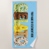 Serviette De Plage Glace fondue (Devant)