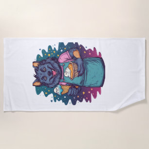 Serviette De Plage Glace loup-garou
