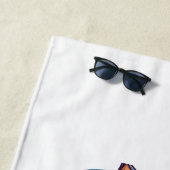 Serviette De Plage Glace loup-garou (En situation)