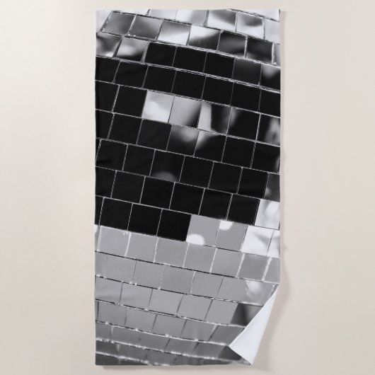 Serviette De Plage Glam à bille Disco Rétro #1 #retro #wall #art (Devant)