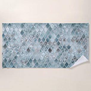 Serviette De Plage Glam à échelle de sirène #13 (Parties scintillant