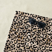 Serviette De Plage Glam Gold Empreinte de léopard Ombre (En situation)