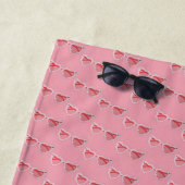 Serviette De Plage Glasses (En situation)
