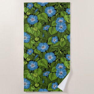 Serviette De Plage Gloire du matin en bleu et vert