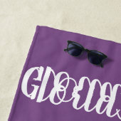 Serviette de plage "Gloria" (En situation)