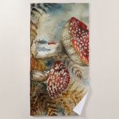 Serviette De Plage gnome aquarelle (Devant)