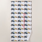 Serviette De Plage Gnome des Fêtes d'hiver Thunder_Cove (Devant)