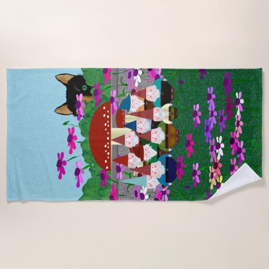 Serviette de plage Gnomes (Devant)