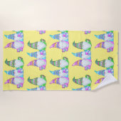 SERVIETTE DE PLAGE GNOMES DE PÂQUES (Devant)