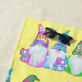 SERVIETTE DE PLAGE GNOMES DE PÂQUES (En situation)