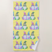SERVIETTE DE PLAGE GNOMES DE PÂQUES (Devant)