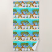 SERVIETTE DE PLAGE GNOMES DE PLAGE (Devant)