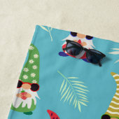 Serviette De Plage Gnomes d'été Contenant des fruits Motifs sur mesur (En situation)
