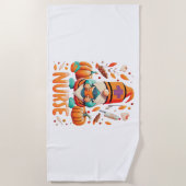 Serviette De Plage Gnomes Infirmière de Thanksgiving Fall Scruter (Devant)