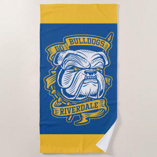 Serviette De Plage Go Bulldogs - Riverdale Mascot Banner