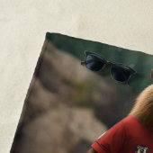 Serviette De Plage "Goal-Scoring Capybara : The Ultimate Soccer Star (En situation)
