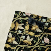Serviette De Plage Gold Art Nouveau Bees (En situation)
