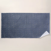Serviette De Plage Gold Moon et Stars Night Sky (Devant)
