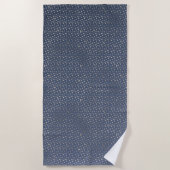 Serviette De Plage Gold Moon et Stars Night Sky (Devant)