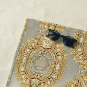 Serviette de plage Gold Ornate (En situation)