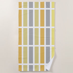 Serviette De Plage Gold Silver Bronze Metal Hues