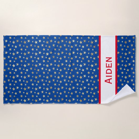 Serviette De Plage Gold Star (Devant)