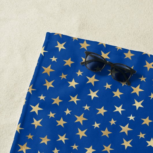Serviette De Plage Gold Star (En situation)