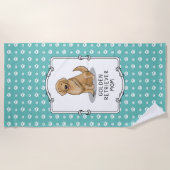 Serviette De Plage Golden Retriever Maman - Chien Maman (Devant)
