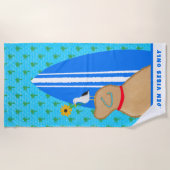 Serviette de plage Golden Vibes Only (Devant)