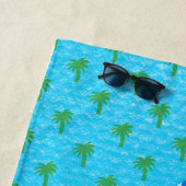 Serviette de plage Golden Vibes Only (En situation)