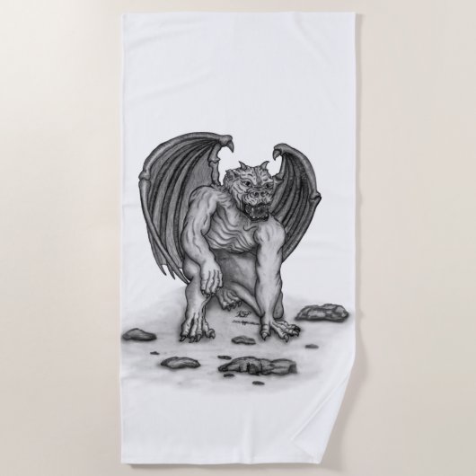 Serviette De Plage Golem Gargoyle (Devant)