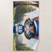 Serviette De Plage Golf Cat (Devant)
