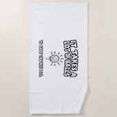 Serviette De Plage Golf Lover T-Shirt Design (Devant)