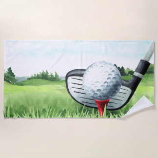 Serviette De Plage Golf Summer Beach Pool Towne