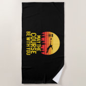 Serviette De Plage Golf sur disque avec vous (Devant)