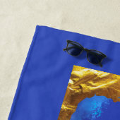 SERVIETTE DE PLAGE GOLFE D'AMÉRIQUE (En situation)