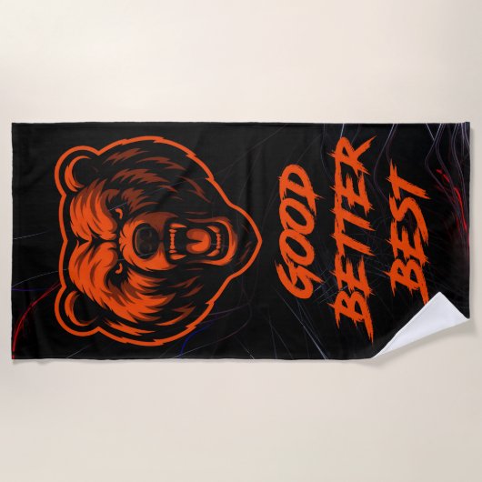 Serviette De Plage Good Better Best Never Let It Rest (Devant)