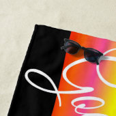 Serviette De Plage Good Vibes Tropical Summertime (En situation)