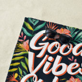 Serviette De Plage Good Vibes uniquement tropical (En situation)