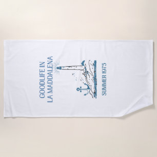Serviette de plage Goodlife La Maddalena 1975 Ligh