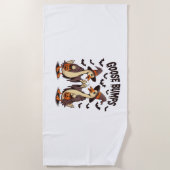 Serviette De Plage Goose Bumps Halloween Witch Automne (Devant)
