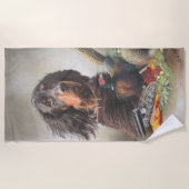 Serviette De Plage Gordon setter avec faisans, Art (Devant)