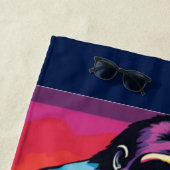 Serviette De Plage Gorilla Bodybuilder Lifter Pop Art Dessin (En situation)