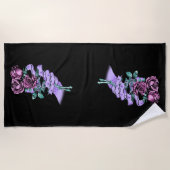 Serviette de plage gothique Bouquet (Devant)