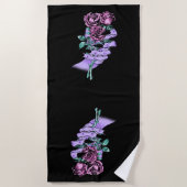 Serviette de plage gothique Bouquet (Devant)