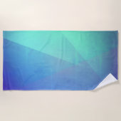 Serviette De Plage Gradation Blue Aqua & Turquoise (Devant)