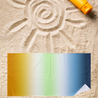 Serviette De Plage Gradient AroAce Agender Pride