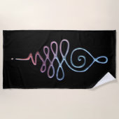 Serviette De Plage Gradient Unalome (Devant)